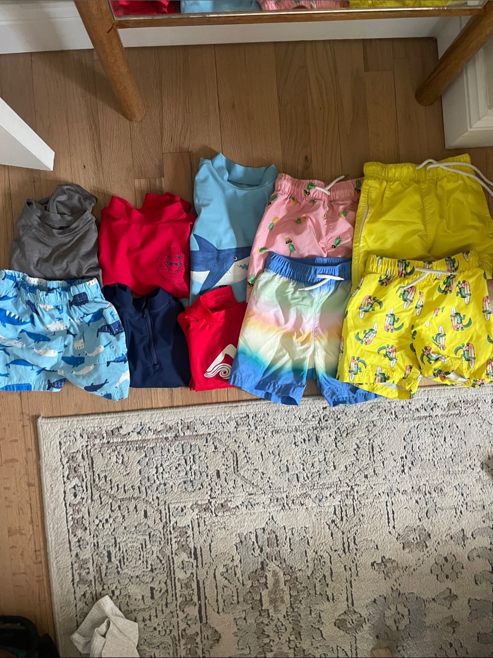 Old Navy Kids Swim Trunks Bundle — Yellow, Blue, Pink, Red, Gray, Multicolor